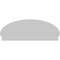 Ekena Millwork Elliptical 4 Spoke Architectural Grade PVC Combination Pediment, 54"W x 20-3/8"H x 2-3/4"P PEDPC054X205ELL04 - alternate 3